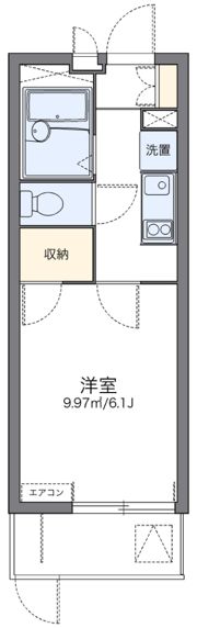 レオパレス長洲西通の間取り画像