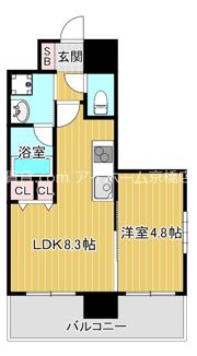 プレジオ都島の間取り画像