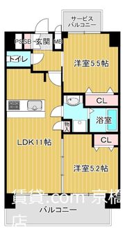 クリスタルグランツ都島本通の間取り画像