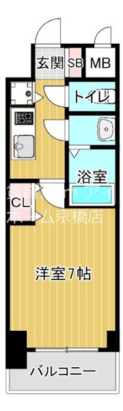 S-RESIDENCE都島の間取り画像