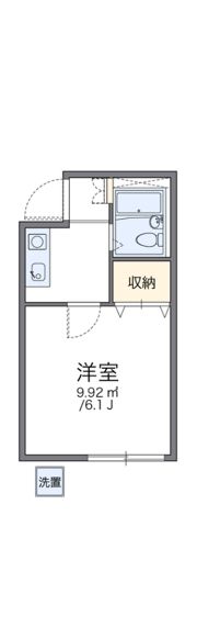 レオパレス住道第2の間取り画像