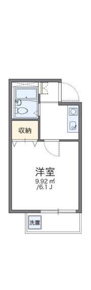 レオパレス住道第2の間取り画像