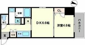 エスリード靱公園の間取り画像