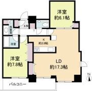 クロスレジデンス大阪新町（旧ベルファース大阪新町）の間取り画像