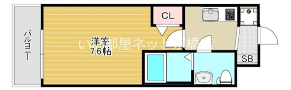 エグゼ大阪CITYルーエの間取り画像