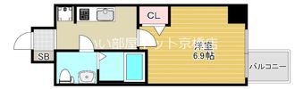 エグゼ大阪CITYルーエの間取り画像