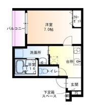 フジパレス住吉遠里小野II番館の間取り画像
