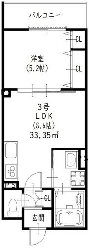 ラモーナ中野本町Iの間取り画像