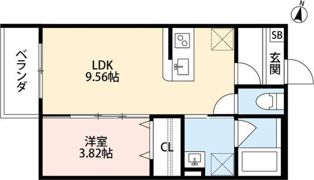 LA SOIE（ラ ソワ）の間取り画像