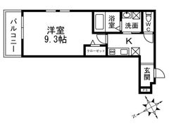 ソレイユ聖天下Cの間取り画像
