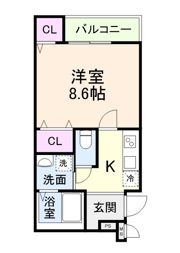 フジパレス西加賀屋ノースの間取り画像