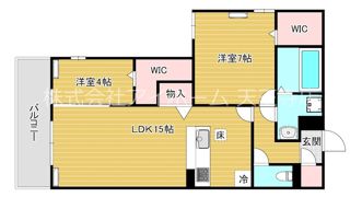 ルシェーナ西田辺の間取り画像