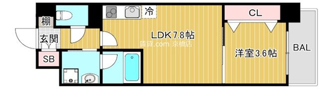 グランツ鶴見の間取り画像