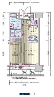 プレサンス天王寺ヴィヴァンの間取り画像
