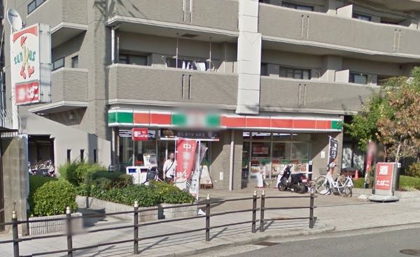 近くのサンクスまで210m（徒歩3分）