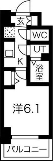 スプランディッド天王寺DUEの間取り画像