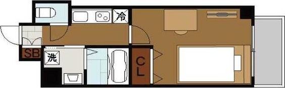 レジュールアッシュ天王寺の間取り画像