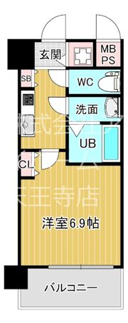 スプランディッド天王寺IIIの間取り画像