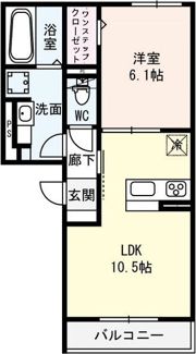 エストドミール東中浜の間取り画像