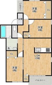 セレーナ阿倍野の間取り画像