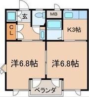 ジョイフル南田辺の間取り画像