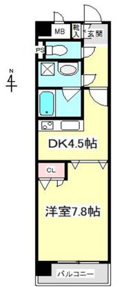 クリセ諏訪の間取り画像