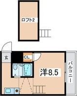 エフィーネ西田辺の間取り画像