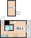 エフィーネ西田辺の間取り画像