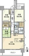 サンクレイドル阿倍野阪南町の間取り画像