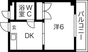 城北・船江マンションの間取り画像