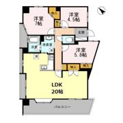 カスタリア阿倍野の間取り画像