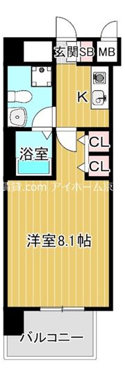 グラマシー京橋の間取り画像