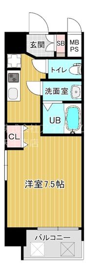 スプランディッド天王寺IIIの間取り画像