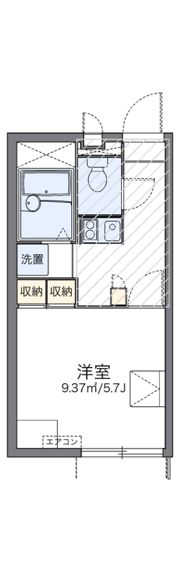 レオパレスサンオークの間取り画像