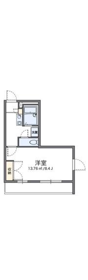 レオパレスイケダの間取り画像