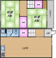 針中野2丁目住居の間取り画像