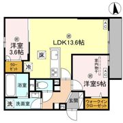 グランピース駒川の間取り画像