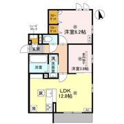 グランピース駒川の間取り画像