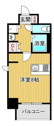 アクアプレイス天満Classicの間取り画像