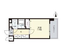 リアーレ北田辺の間取り画像