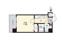 リアーレ北田辺の間取り画像