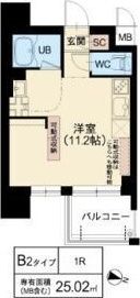 DOUBLE NINE RESIDENCE TENNOJIMの間取り画像