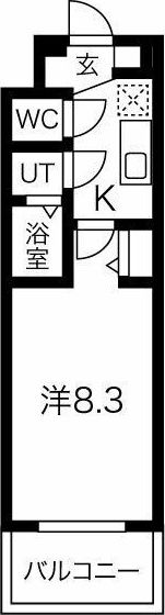 プレデコート北田辺の間取り画像