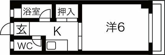 田辺ハイムの間取り画像