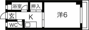 田辺ハイムの間取り画像