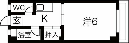 田辺ハイムの間取り画像