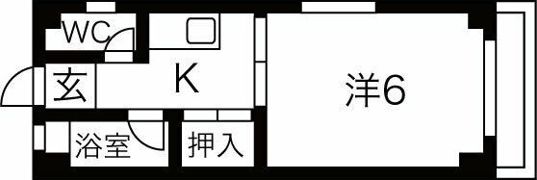 田辺ハイムの間取り画像