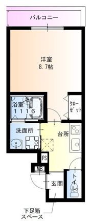 フジパレス深江橋南II番館の間取り画像