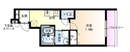 フジパレス弥刀駅北II番館の間取り画像