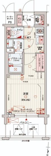 レオンコンフォート梅田北の間取り画像